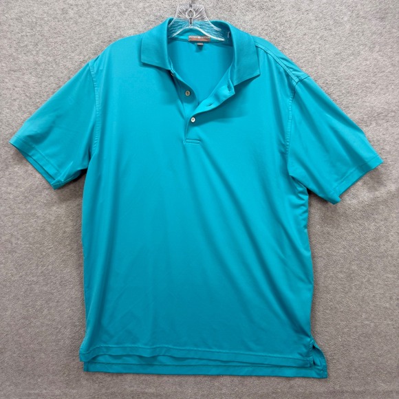 Peter Millar Other - Peter Millar Summer Comfort Polo Mens Medium Teal Golf Shirt Performance Active